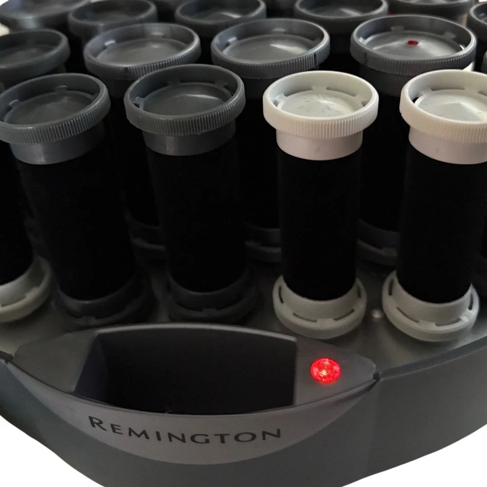 Remington Ionic Hair Setter 20 Velvet Flocked Rollers Clips Mirror H5600